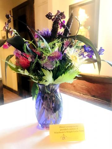 Flower arrangement from Wright-Locke Farm