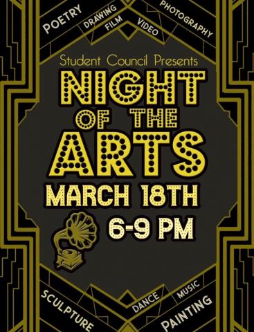 Night of the Arts 2019 flier