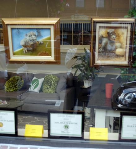 Paintings of gargoyles