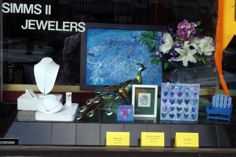 Artwork in window