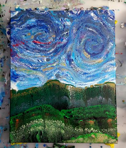 Acrylic painting by Beck Fischbach