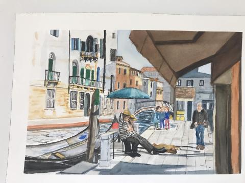 Watercolor by Pat Denn