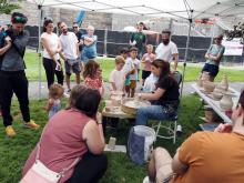 Pottery demonstration