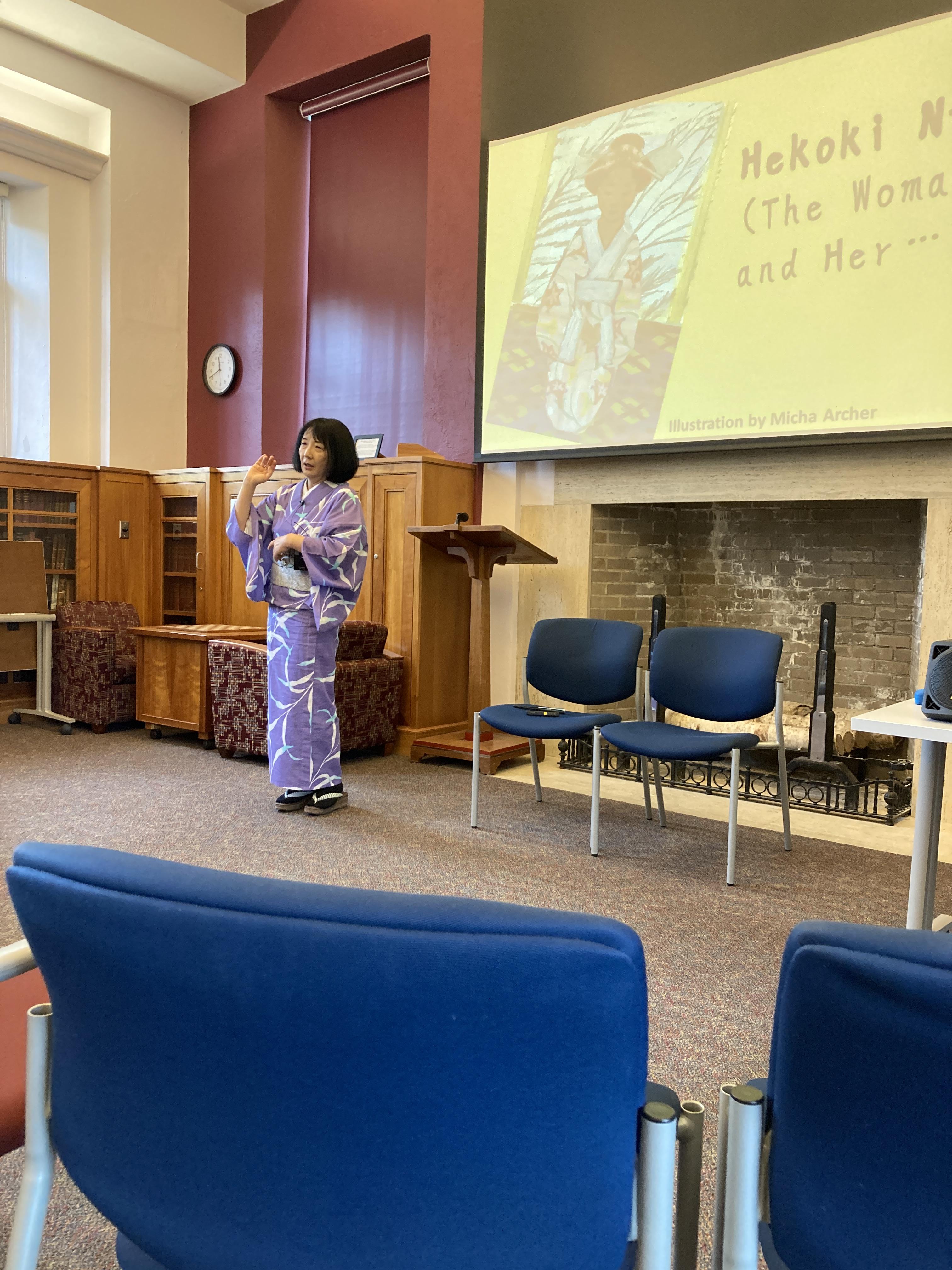 Motoko at Winchester Public Library on May 11, 2024