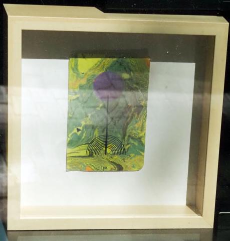 "Fragment", Paper marbling on paper, Brioch Ochoa