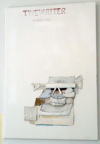 Typewriter, mixed media, Michiko Katsumi
