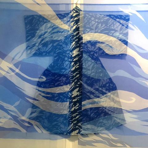 Kimono & Organza Textile Installation