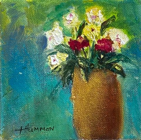 White flowers in a vase